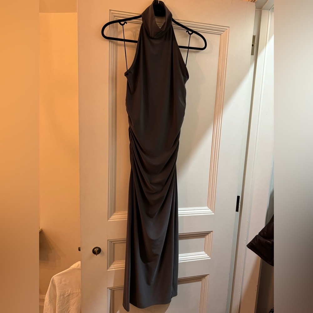Wilfred Aritzia size S Elegant Gray Sleeveless Dress
